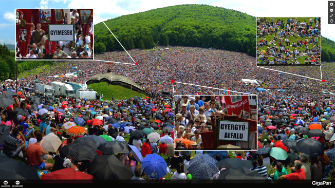 Gigapanorama de 6.46 gigapixeli realizata la Sumuleu Ciuc