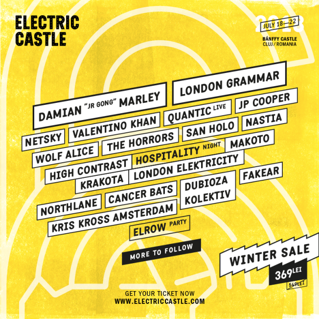 First names for Electric Castle 2018