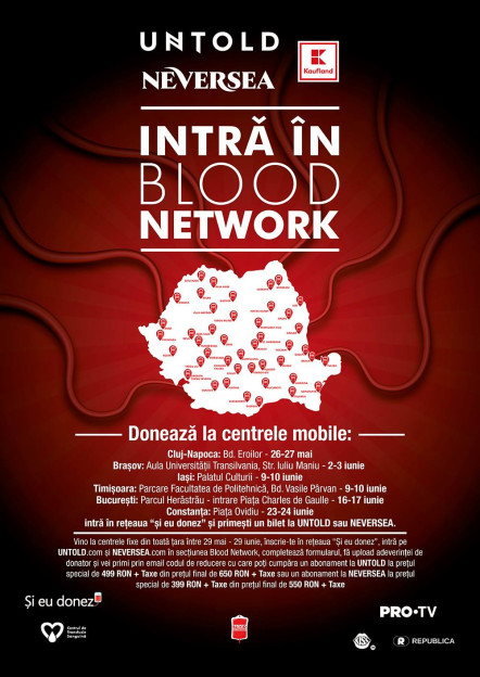 ÎNCEPE CAMPANIA DE DONARE DE SÂNGE, BLOOD NETWORK!