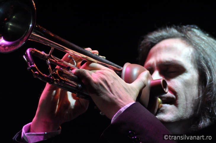 Trumpetist on the stage