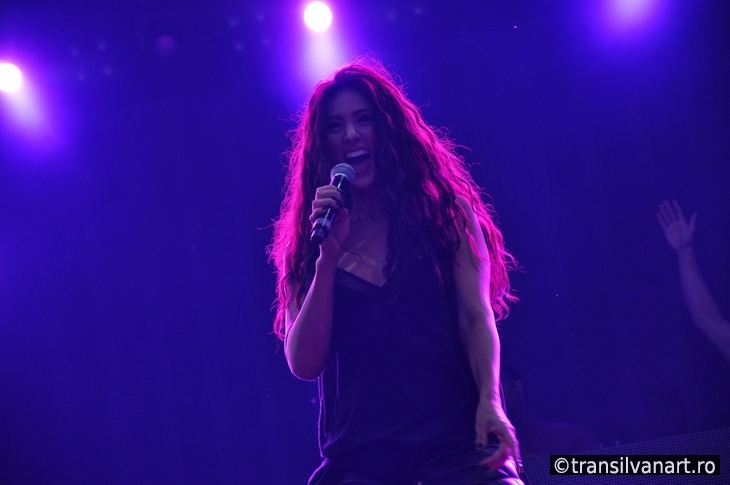 Sexy girl dancing on the stage