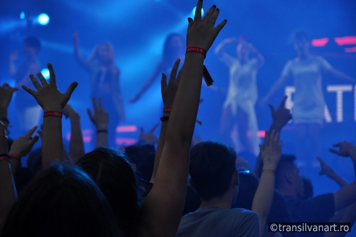 Crowd at a rap concert