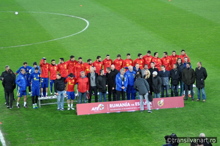 National football team of Spain during a photo session in the st