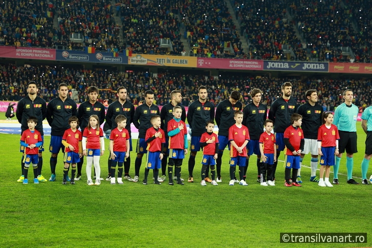 National Football Team of Spain pose for a group photo