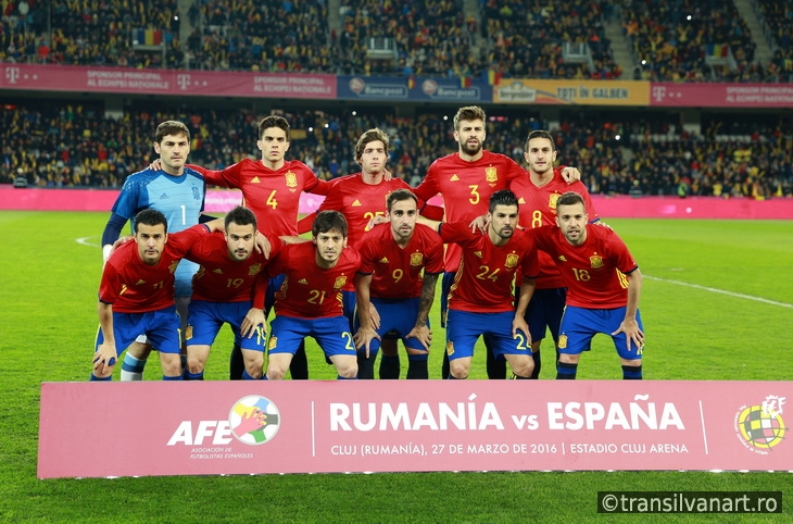 National Football Team of Spain pose for a group photo