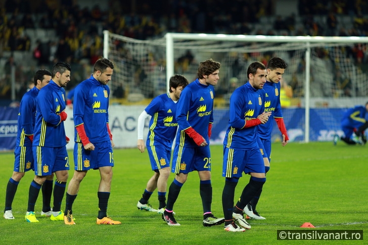 Warm-up before a soccer match