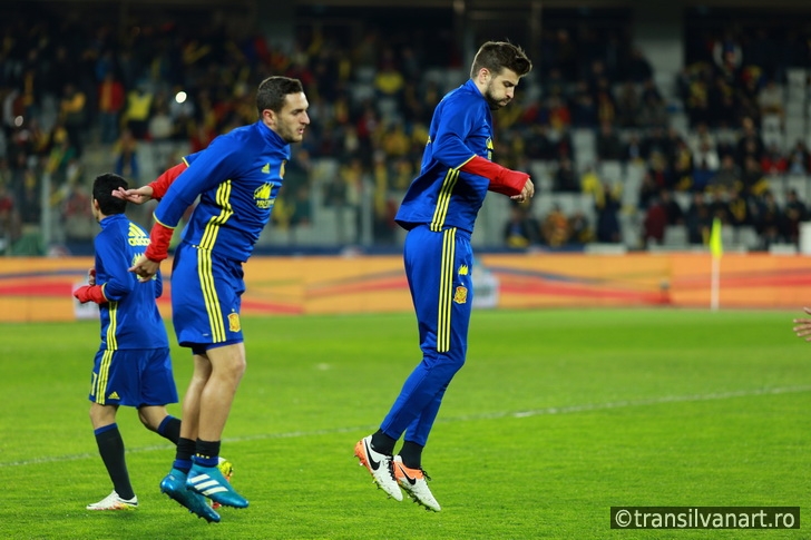 Warm-up before a soccer match