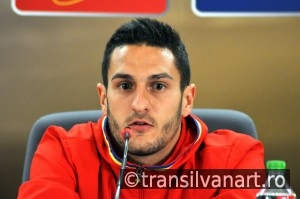Press conference berfore Romania - Spain friendly football match