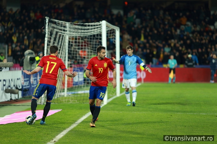 Romania vs Spain match before Euro 2016