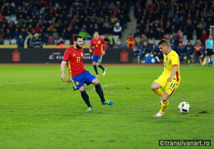 Romania vs Spain match before Euro 2016