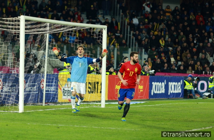 Iker Casillas, the goalkeeper of Spain during a match