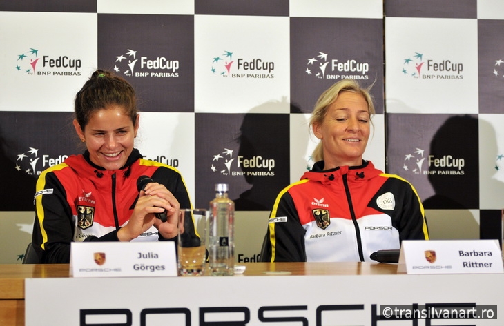 Tennis player Julia Gorges during a press conference