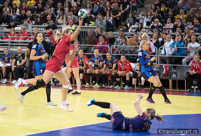 Women playing handball