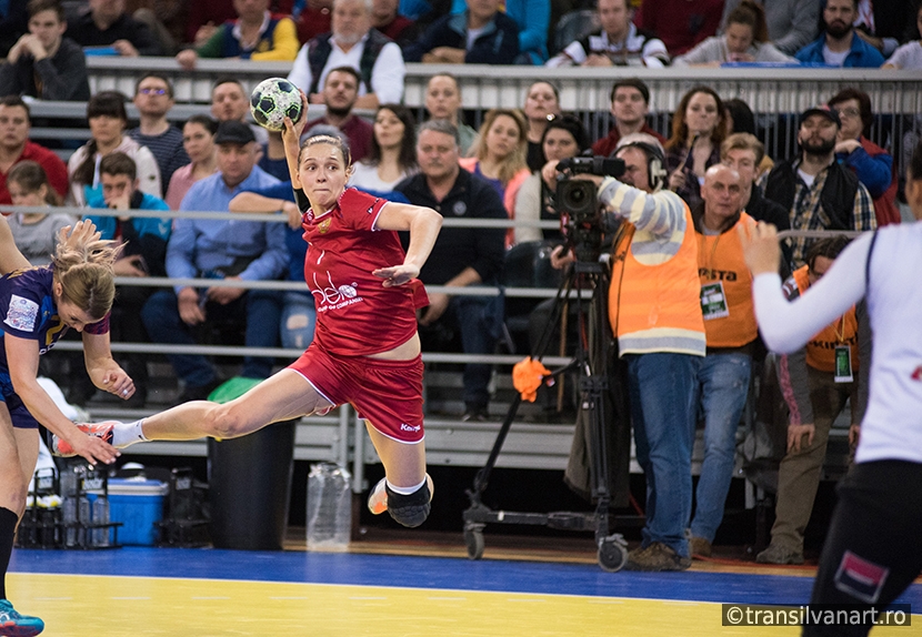 Women playing handball