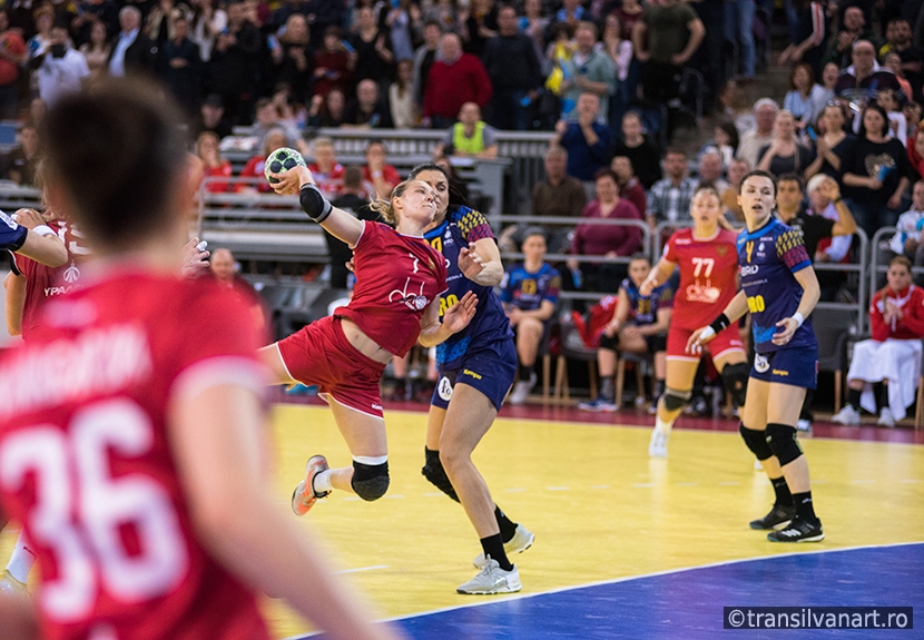 Women playing handball